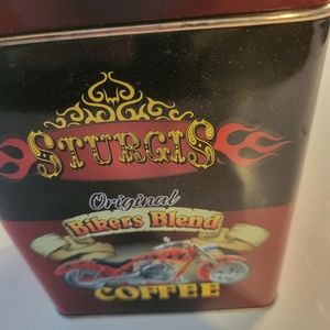 Vintage STURGIS Biker Motorcycle Coffee Tin